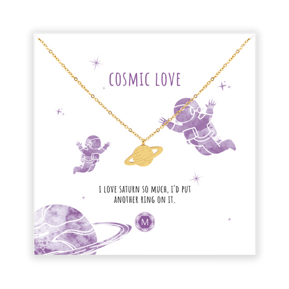 COSMIC LOVE - SATURN Halskette